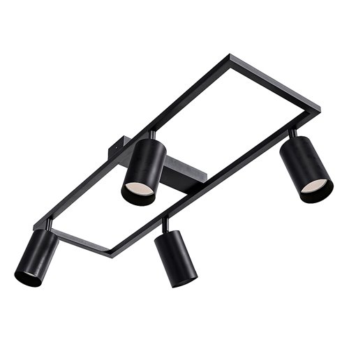 Żyrandol nowoczesny z reflektorami 4xGU10 Bueana czarny