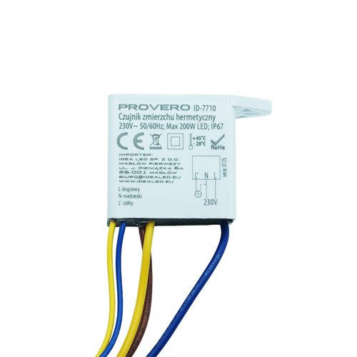 Czujnik zmierzchu 230V 200W hermetyczny IP67