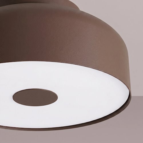 Lampa sufitowa okrągła Omiq 4xE27 brązowa