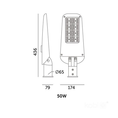 Lampa uliczna LED Ultimate 5Y 50W 8000lm 4000K