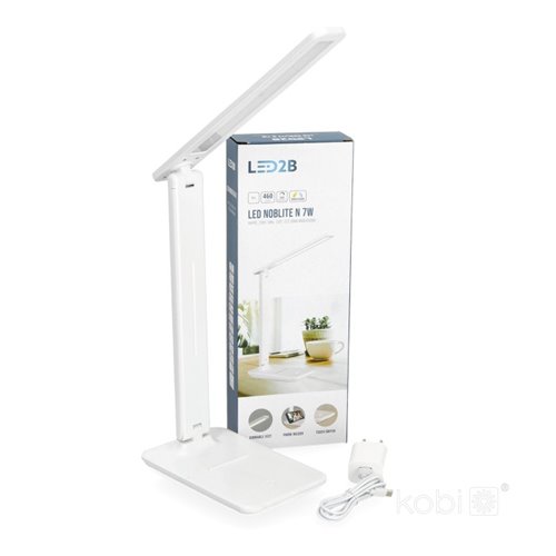 Lampka biurkowa LED Noblite 7W CCT biała