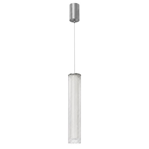 Lampa wisząca LED akrylowa tuba 10W 3CCT 30cm chrom