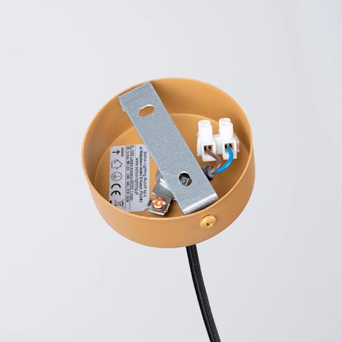Lampa wisząca cienka tuba Arche 1xG9 złota