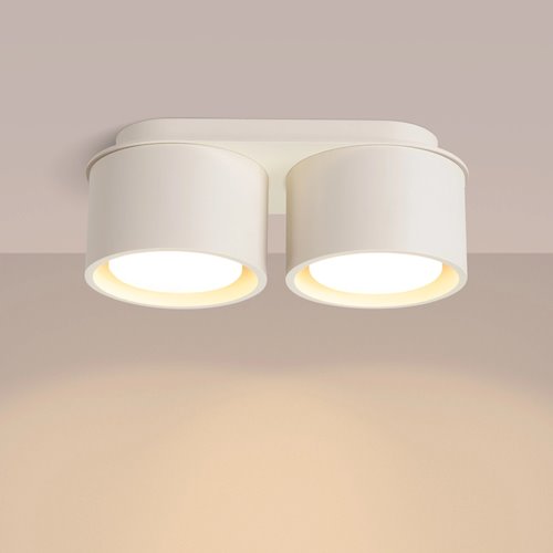 Lampa sufitowa podwójna tuba Modo 2xGx53 beżowa