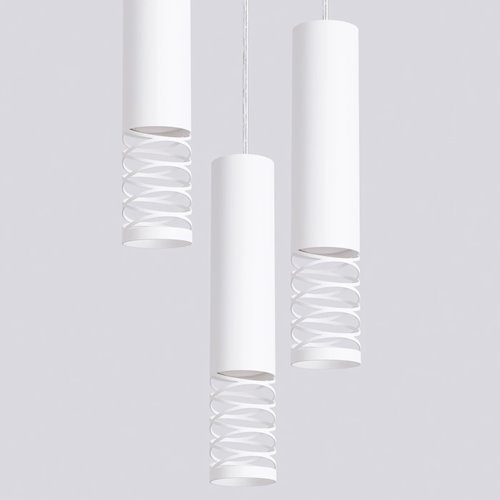 Lampa wisząca potrójna Lami 3P 3xGU10 okrągła biała