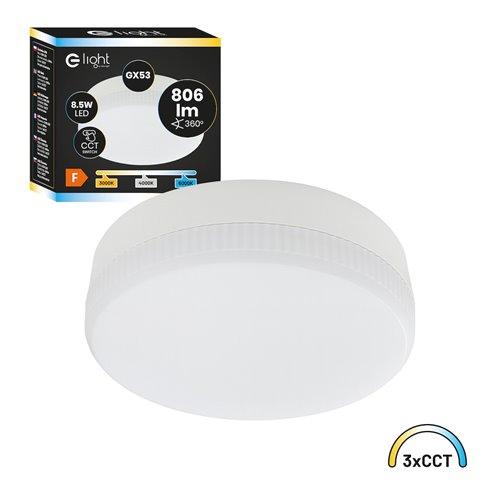 Żarówka LED GX53 8,5W 806lm 230V 3CCT