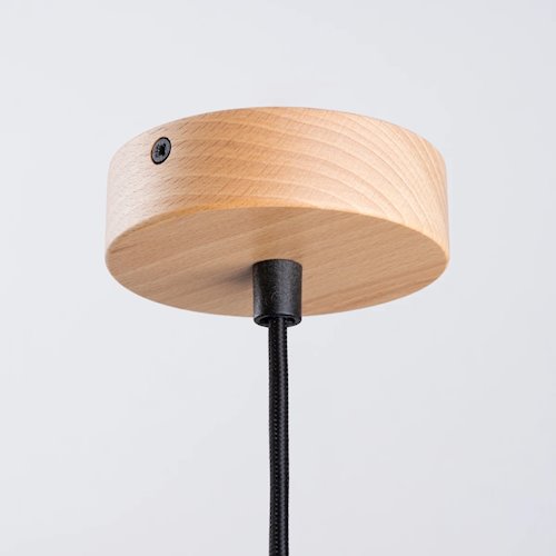 Lampa wisząca z okrągłym kloszem Fano 1xE27 czarna
