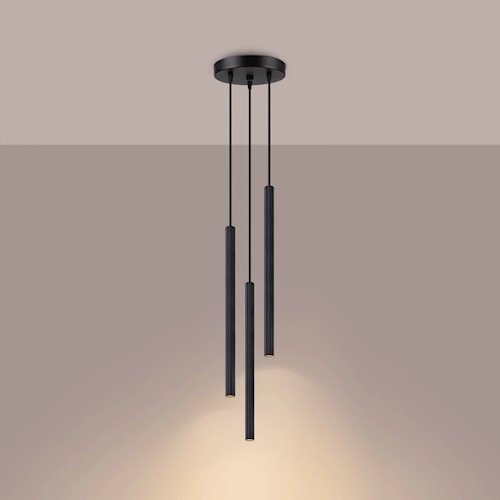 Lampa wisząca potrójna Arche okrągła 3xG9 czarna