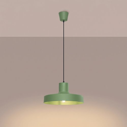 Lampa wisząca klasyczna Bilo 1xE27 szałwiowa
