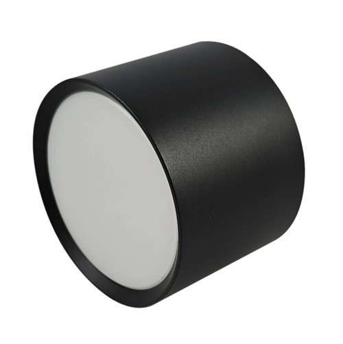 Tuba sufitowa okrągła Sakro 1xGX53 czarna