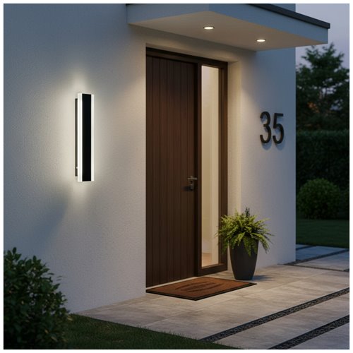 Kinkiet elewacyjny LED Mirana Ambient 8W 30cm 4000K czarny