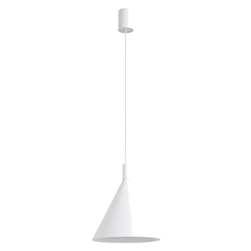 Lampa wisząca stożkowy klosz Nox 25cm 1xE27 biała