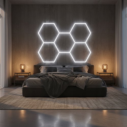 Lampa LED Hexagon 5S CRI90 168x238cm 192W 6500K
