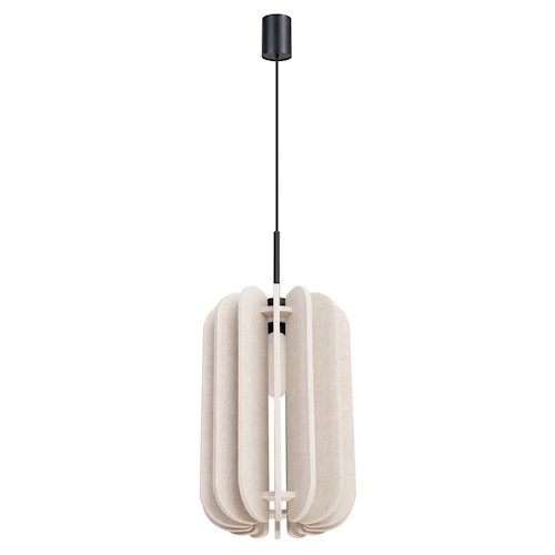 Lampa wisząca filcowa Mula 27cm 1xE27 beżowa
