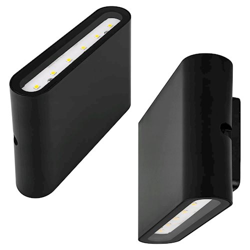Kinkiet elewacyjny LED góra-dół Mini Gianto 6W czarny