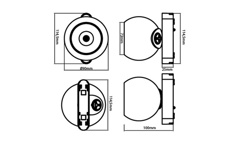 Reflektor magnetyczny Globe 10W 4000K czarny