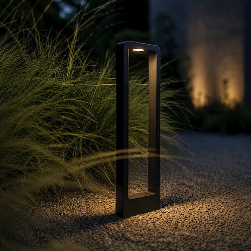 Lampa ogrodowa stojąca Infinity 60cm 10W CCT IP65 Czarna