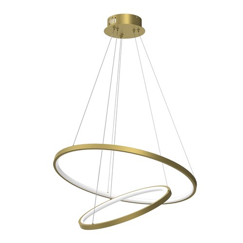 Lampa wisząca złote okręgi Golden 51W 4000K