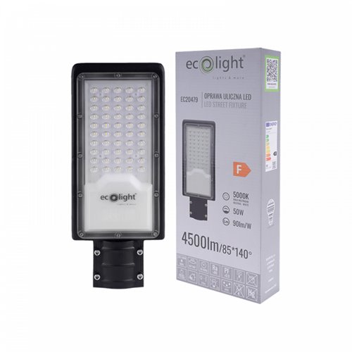 Lampa uliczna LED 50W Square 4500lm 5000K