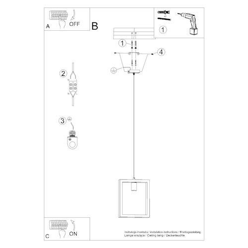 Lampa wisząca drewniana Aries 1xE27 biała