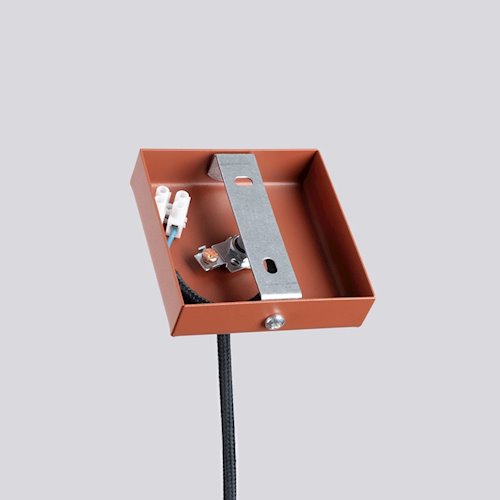 Lampa wisząca pojedyncza tuba Pastelo 1xG9 ochra czerwona
