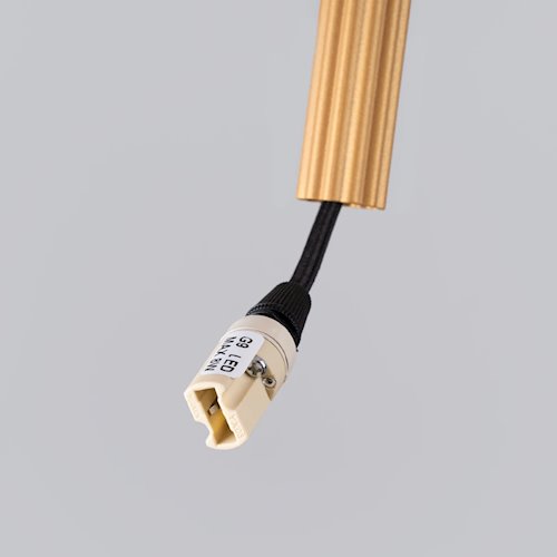 Lampa wisząca cienka tuba Arche 1xG9 złota