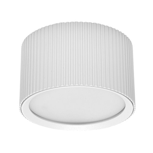 Oprawa natynkowa GX53 okrągła ryflowana 84x50mm biała