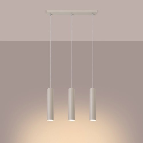 Lampa wisząca potrójna Lagos 3xGU10 listwa beżowa
