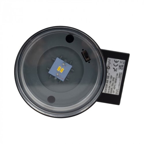 Lampa solarna na elewację Tube z czujnikem czarna