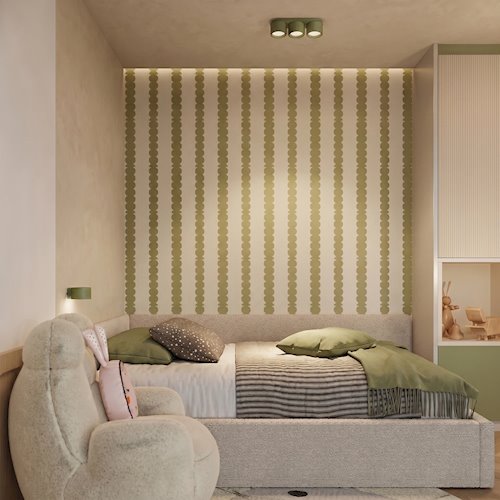 Lampa sufitowa potrójna tuba Modo 3xGx53 zielona oliwkowa