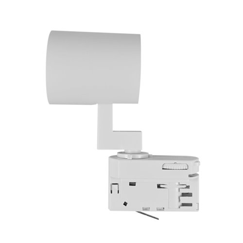 Czarny system szynowy 2m z 4 regulowanymi reflektorami GU10