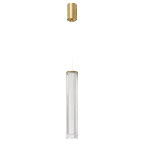 Lampa wisząca LED akrylowa tuba 10W 3CCT 30cm złota