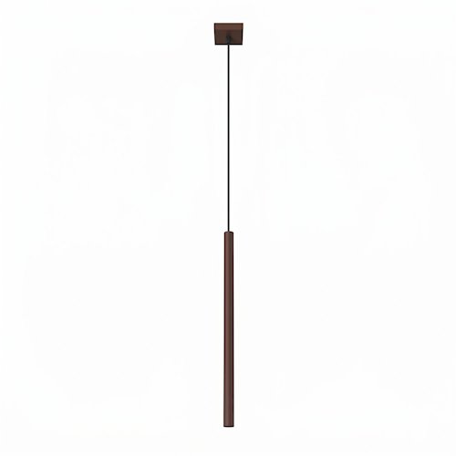 Lampa wisząca pojedyncza tuba Pastelo 1xG9 brązowa