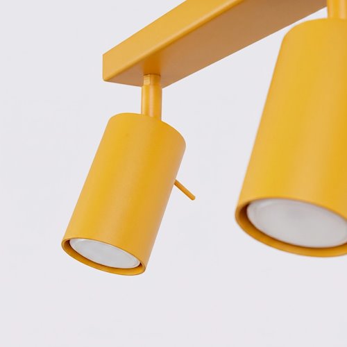 Kinkiet listwa z reflektorami Ring 6xGU10 żółty