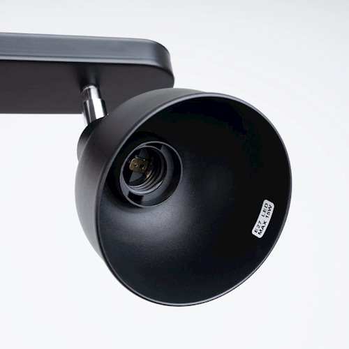 Lampa sufitowa z reflektorami Elba 2xE27 czarna