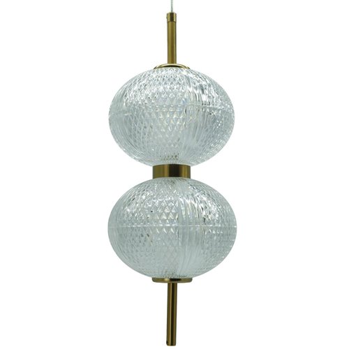 Lampa wiszące kule LED 39cm Amelia 30W - złota