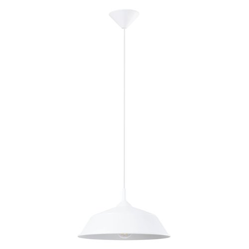 Lampa wisząca z okrągłym kloszem Frika 1xE27 biała