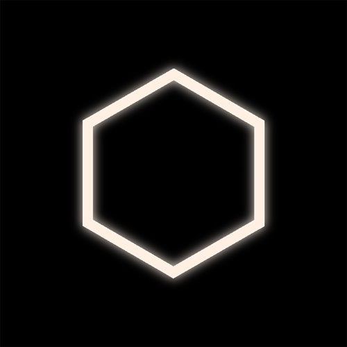 Lampa LED Hexagon 1xHEX czarna 42W 4000K