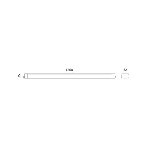 Lampa hermetyczna LED Cortez 36W 4320lm 120cm 4000K