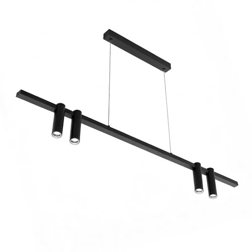Lampa wisząca listwa ze spotami LED COB 30W CCT czarna