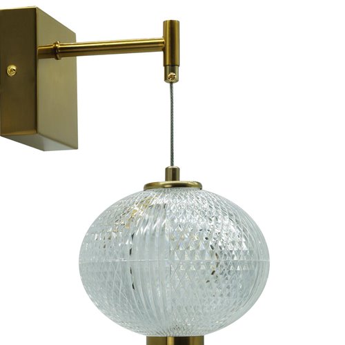 Kinkiet designerski LED kule Amelia 30W - złoty