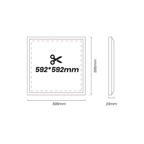 Panel LED 60x60 48W 5760lm Backlit Premium 4000K