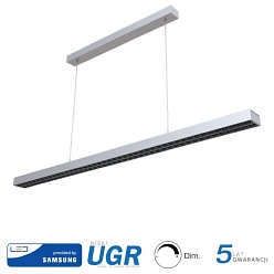 Lampa LED Linear V-TAC Samsung 60W Zwieszana Ściemnialna UGR<6 Szara VT-7-61 4000K 6600lm