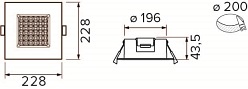 Panel LED 25W bryzgoszczelny