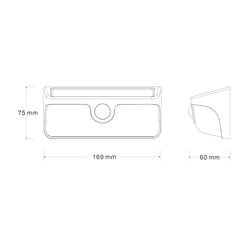 Lampa solarna elewacyjna Link 5W 500lm 4000K