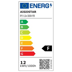 Panel LED Slim okrągły 12W 3000K z czujnikiem ruchu PIR