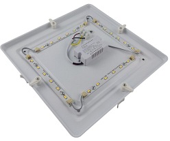 plafon led 12w srebrny