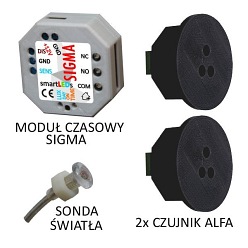 Zestaw schodowy LED Basic z modułem czasowym 12V/230V