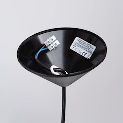 Lampa wisząca minimalistyczna Nova 40cm 1xE27 czarna