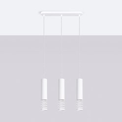 Lampa wisząca potrójna Lami 3L 3xGU10 listwa biała